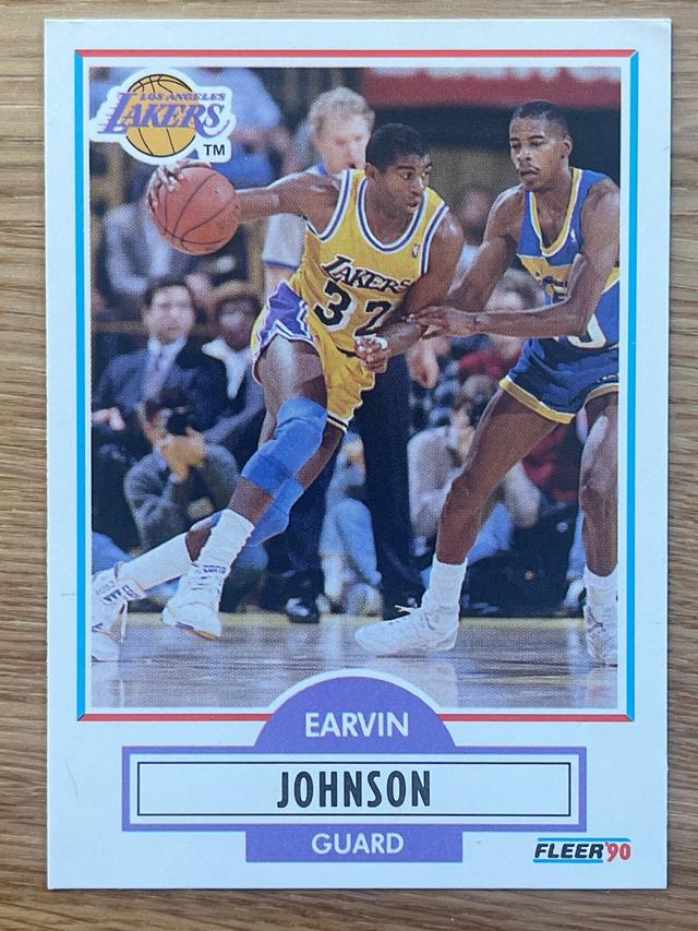 1990-91 Fleer Basketball Earvin Johnson ﻿Base #93