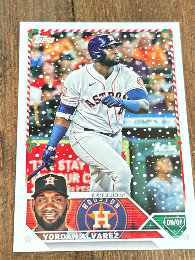 2023 Topps Holiday Yordan Alvarez BASE CARDS #H160