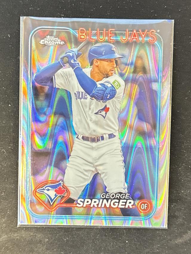 2024 Topps Chrome George Springer ﻿Base Set RayWave Refractors #134