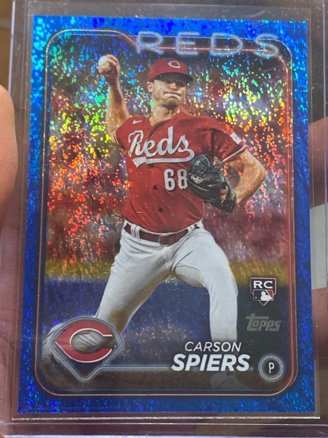 2024 Topps Series 2 Carson Spiers BASE SET Blue Foil /999 #365