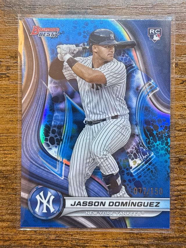 2024 Bowmans Best Jasson Domínguez Blue Refractor /150 Yankees RC #44