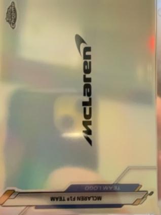 2020 Topps Chrome F1 McLaren Team Base Set #115