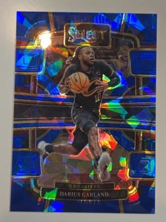 2023-24 Panini Select Basketball Darius Garland ﻿Concourse Blue Prizms #50