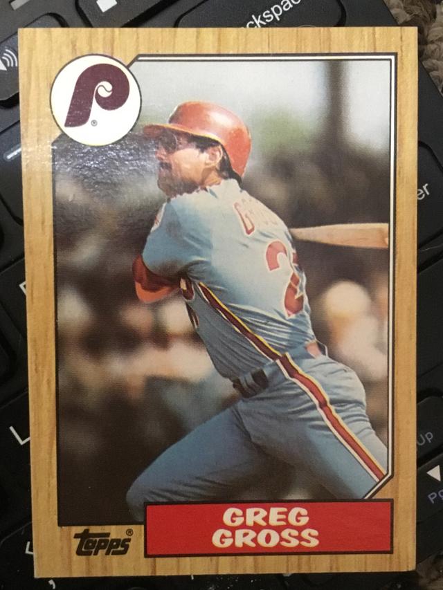 1987 Topps Greg Gross Base Set #702