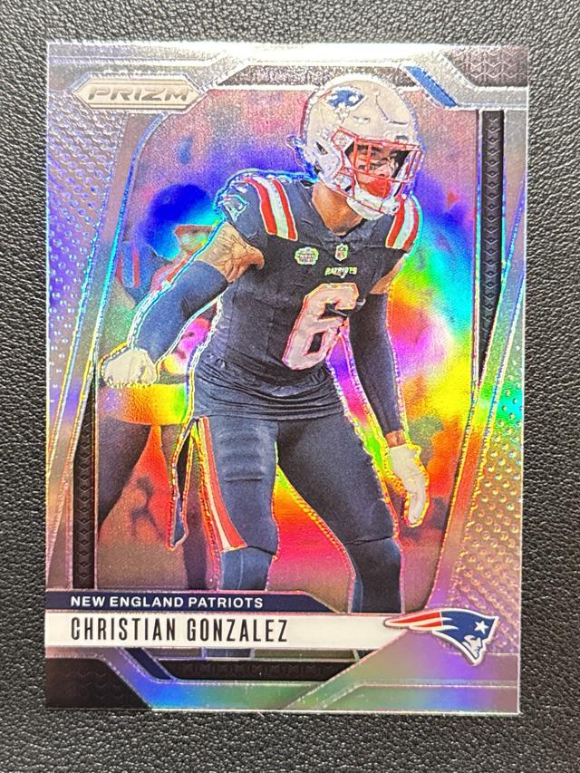 2024 Panini Prizm Football Christian Gonzalez ﻿Base Set Silver Prizms #198