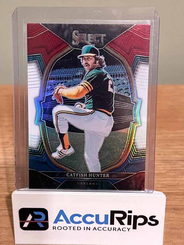 2023 Panini Select Catfish Hunter Base Concourse Set Tri Color Prizms #2