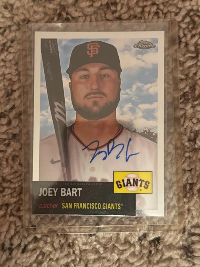 2022 Topps Chrome Platinum Joey Bart Autographs Checklist #CPA-JBT