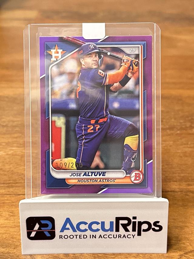 2024 Bowman Jose Altuve BASE CARDS Purple /250 #73