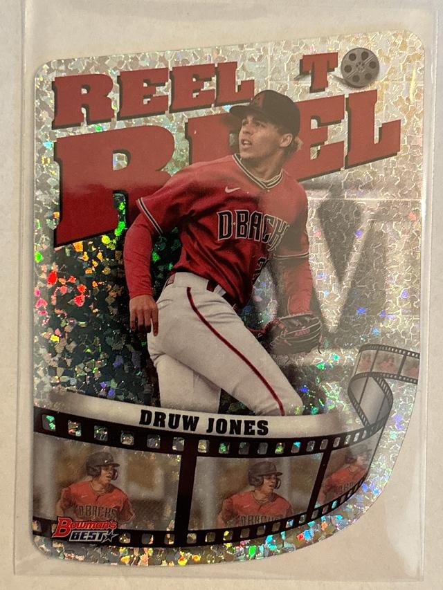 2023 Bowman's Best  Druw Jones REEL TO REEL DIE CUT #RR-4