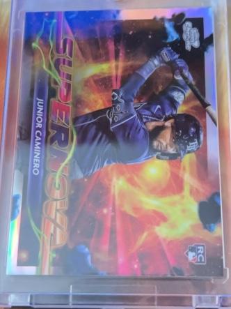 2024 Topps Cosmic Chrome Junior Caminero Supernova #SPN-8