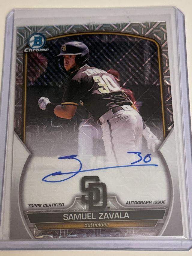 2023 Bowman Chrome Mega Samuel Zavala MEGA CHROME AUTOGRAPHS #BCMA-SZ