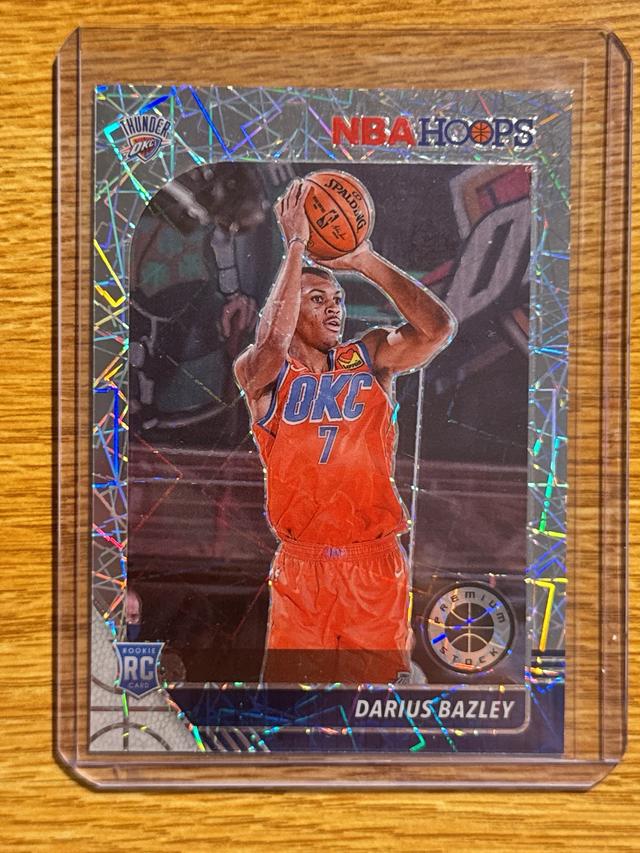 2019-20 Panini Hoops Premium Stock Darius Bazley Base Set #249