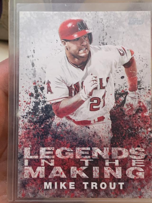 2018 Topps Series One Mike Trout LEGENDS IN THE MAKING (RETAIL) #LTM-MT