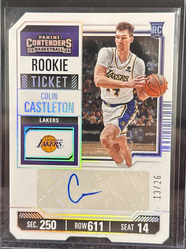 2023-24 Panini Contenders Colin Castleton Rookie Ticket Stub /26 #152