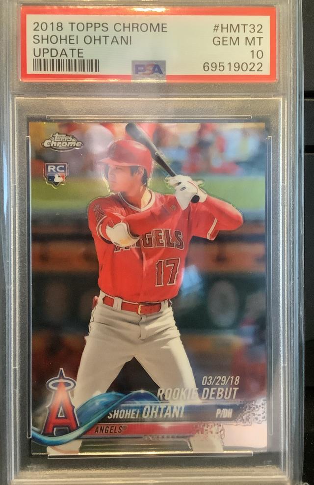 2018 Topps Chrome Update Mega Box  Shohei Ohtani PSA 10.0 #HMT32