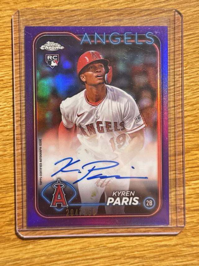 2024 Topps Chrome Kyren Paris Purple Refractors /250 #RA-KP