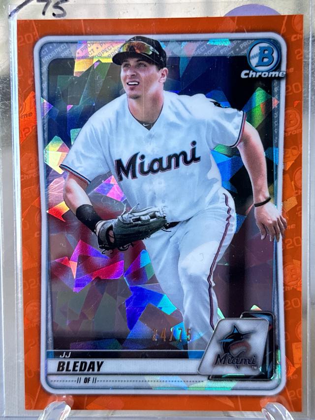 2020 Bowman Chrome Sapphire JJ Bleday Orange Sapphire /75 #BCP-116