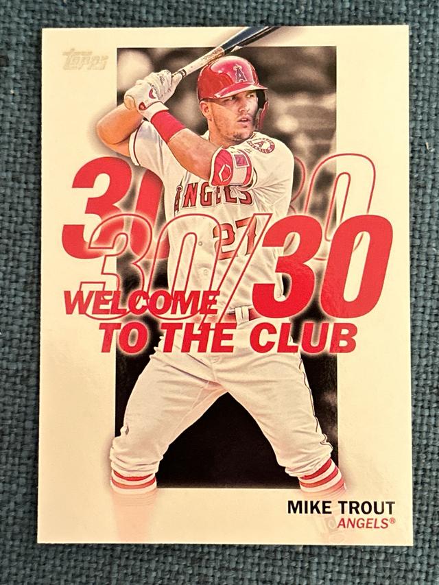 2023 Topps Series 1 Mike Trout WELCOME TO THE CLUB /50 #WC-15