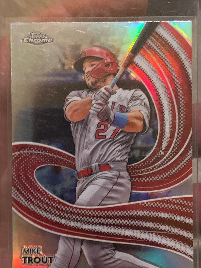 2024 Topps Chrome Mike Trout Strokes Checklist #S-1