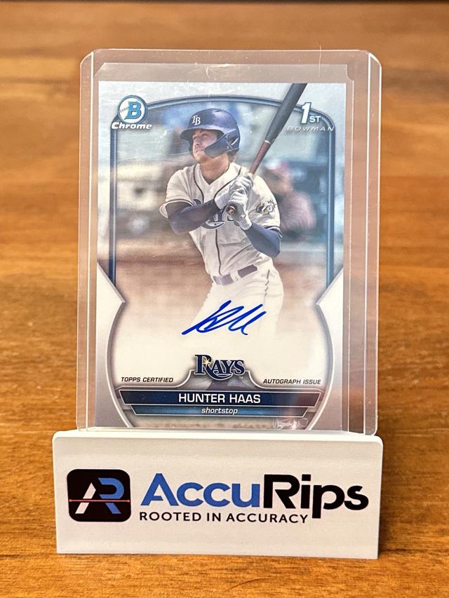 2023 Bowman Draft Hunter Haas Chrome Prospect Autographs #CDA-HHA