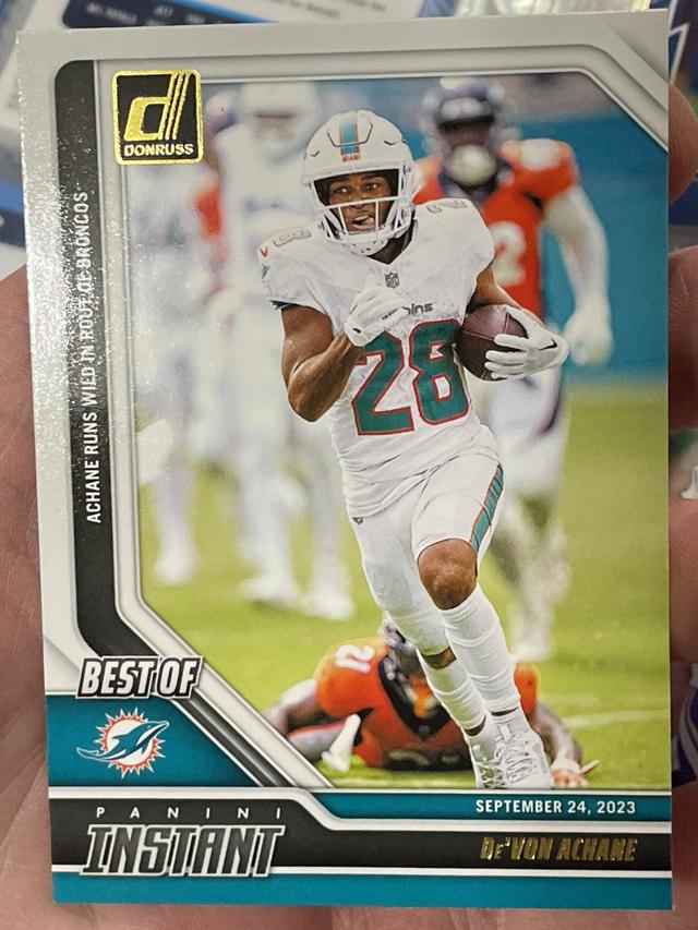 2024 Donruss Football De'Von Achane Best of Instant #2