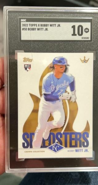 2022 Topps X Bobby Witt Jr. Crown Collection SGC 10 #50