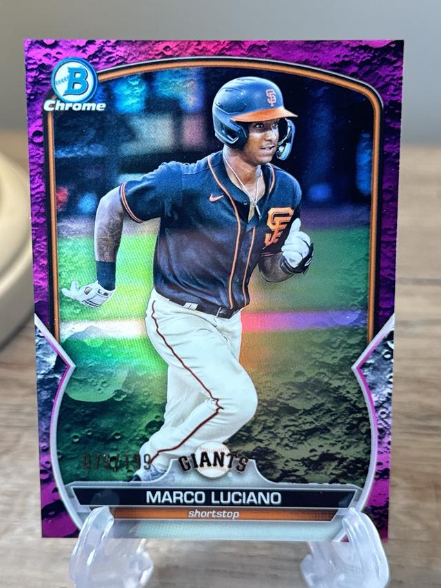 2023 Bowman Marco Luciano CHROME PROSPECTS Lunar Glow Refractors #BCP-43