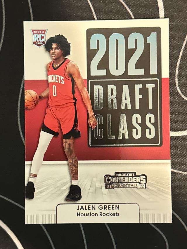 2021-22 Panini Contenders Jalen Green Rookie Ticket Swatches Autographs Set #2