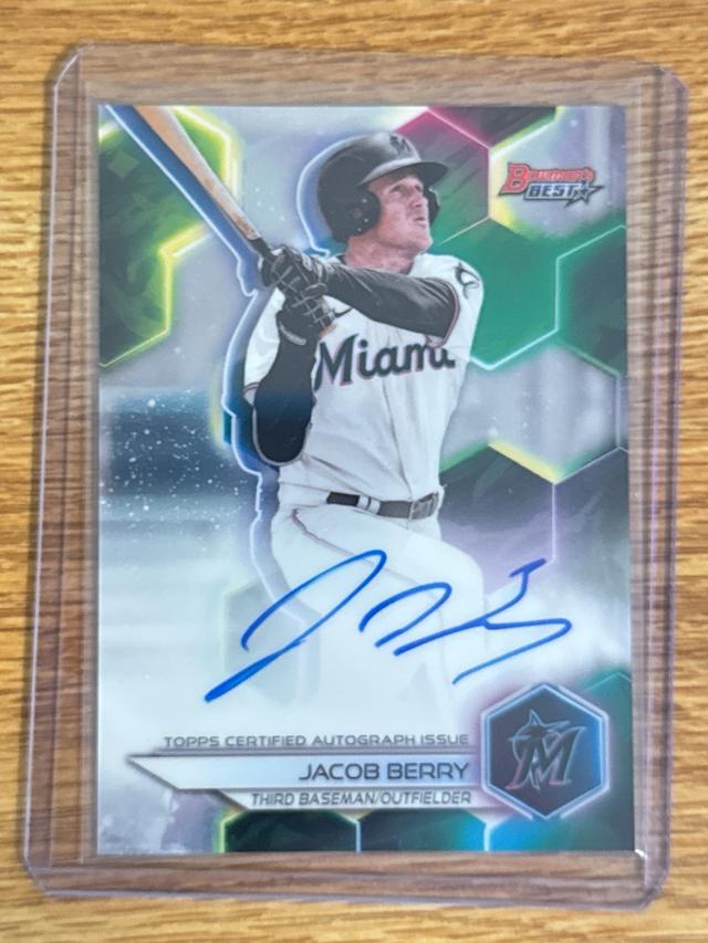 2023 Bowman's Best Jacob Berry BEST OF EARLY FORM AUTOGRAPHS #B23-JB