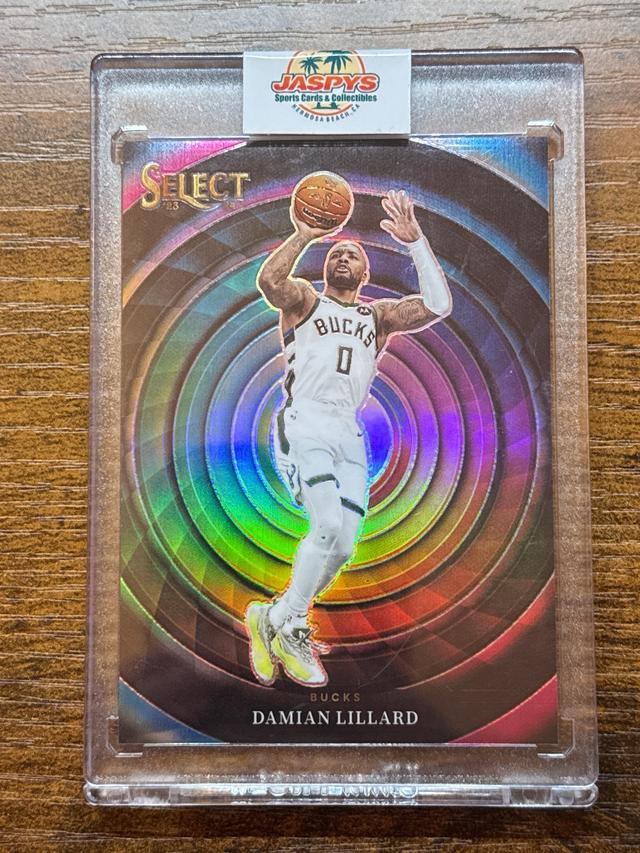 2023-24 Panini Select Basketball Damian Lillard Color Wheel Case Hit #24