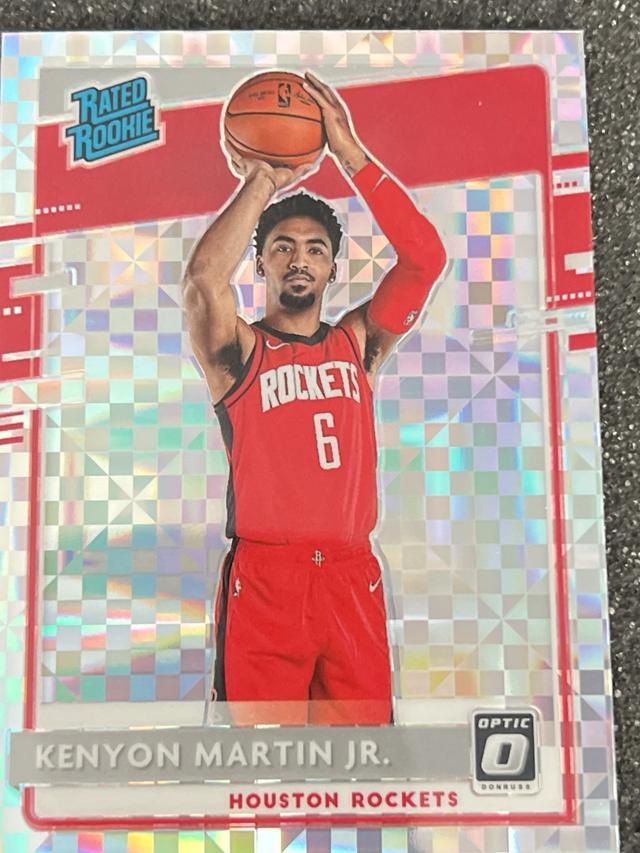 2020-21 Donruss Optic Kenyon Martin Jr. Base Rated Rookie Set Checkerboard #197