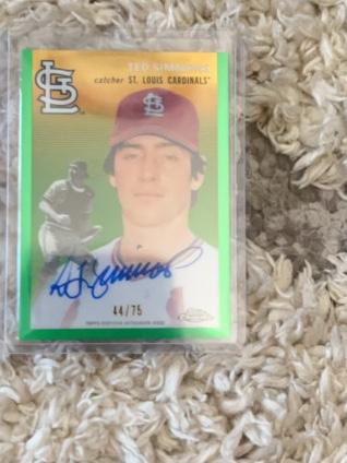 2023 Topps Chrome Platinum '54 Ted Simmons Green Refractors /75 #CPA-TS