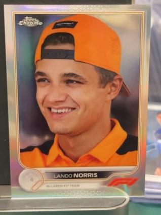 2022 Topps Chrome F1 Lando Norris Base Set #34