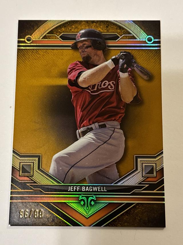 Jeff Bagwell 2024 Topps Triple Threads ﻿Base Set Gold /99 #47 Astros