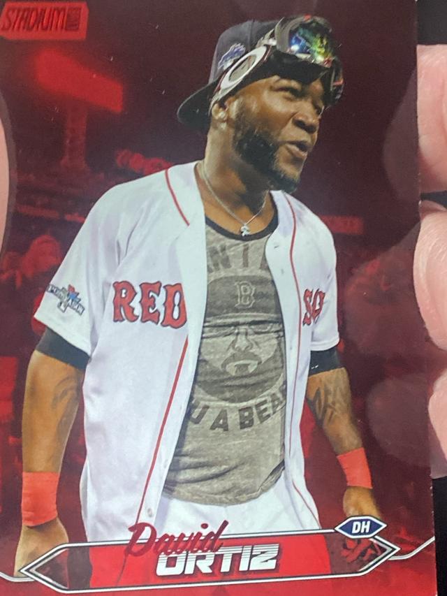 2024 Topps Stadium Club David Ortiz ﻿Base Set Red Foil #71