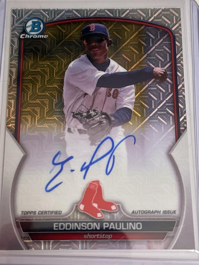 2023 Bowman Chrome Mega Eddinson Paulino MEGA CHROME AUTOGRAPHS #BCMA-EP