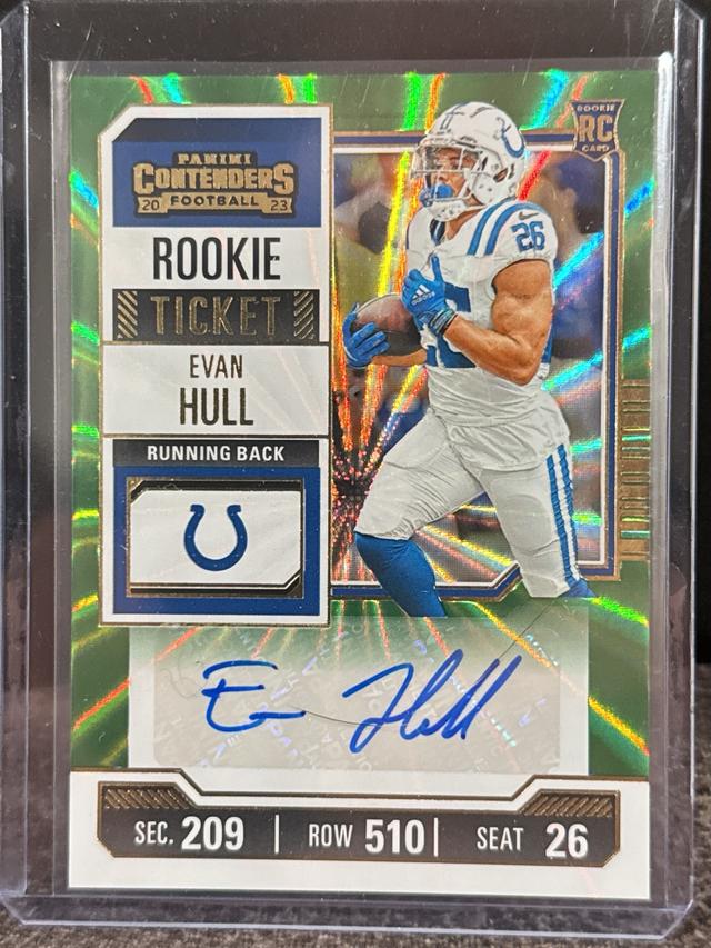 2023 Panini Contenders Evan Hull Rookie Ticket #235 Colts Northwestern