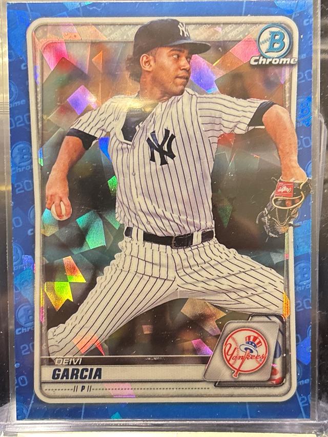 2020 Bowman Chrome Sapphire Deivi Garcia Base Prospect Set #BCP-125