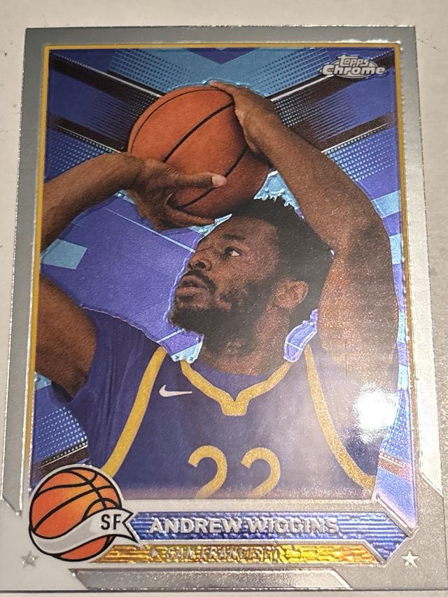 2023-24 Topps Chrome Basketball Andrew Wiggins San Francisco #28