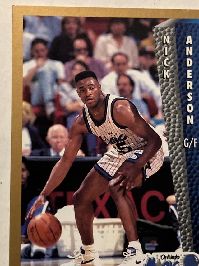 1992-93 Fleer Basketball Nick Anderson ﻿Base #158