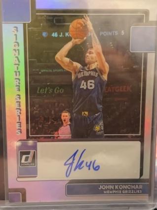 2022-23 Donruss John Konchar Signature Series Set #SS-JKN