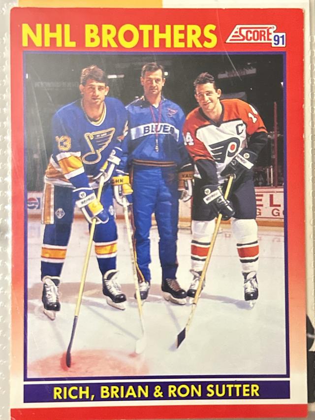 1991 Score Hockey Rich, Brian & Ron Sutter ﻿Base #268