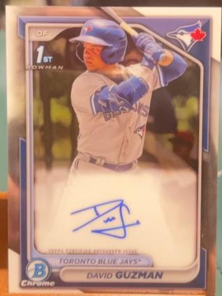 2024 Bowman David Guzman CHROME PROSPECT AUTOGRAPHS I #CPA-DGN