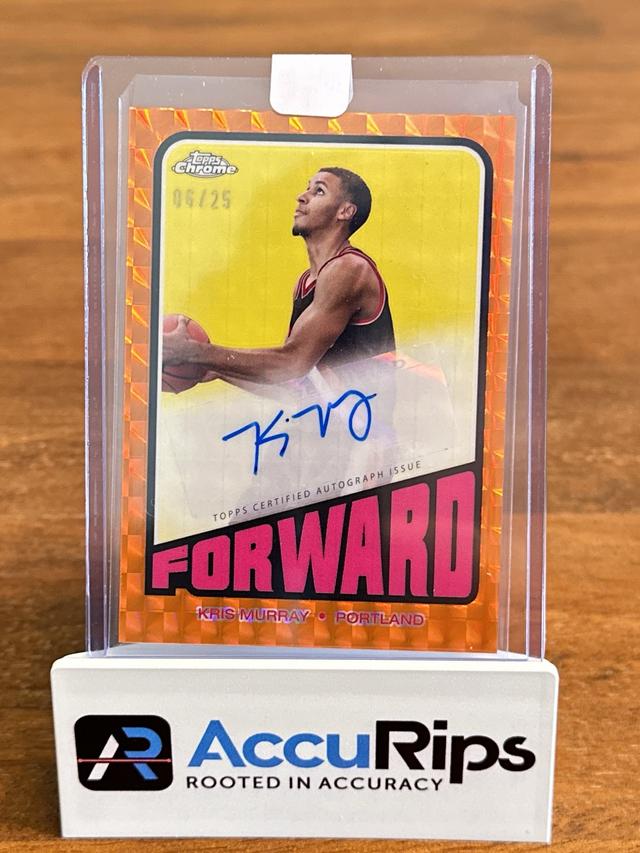 2023-24 Topps Chrome Basketball Kris Murray 1972 Topps Autographs  /25 #TA-KM