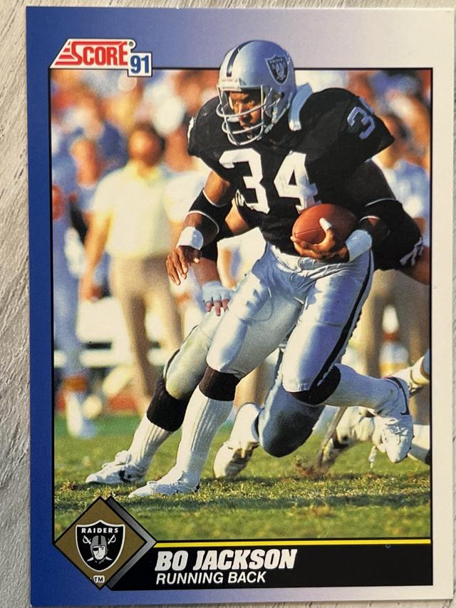 1991 Score Football Bo Jackson ﻿Base #100