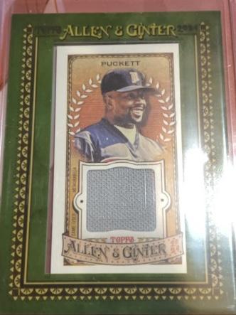 2024 Topps Allen & Ginter Kirby Puckett Mini Framed Relics #MFR-KP