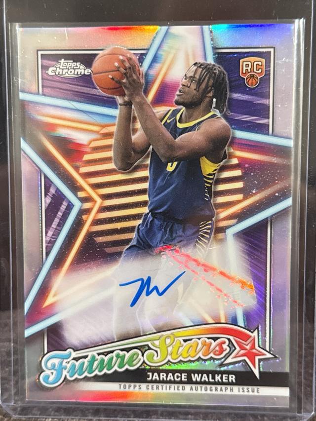 2023-24 Topps Chrome Basketball Jarace Walker Indiana Rookie #FSA-JAW