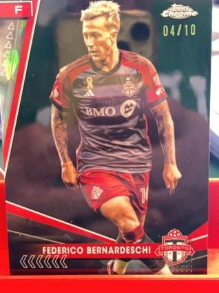 2024 Topps Chrome MLS Federico Bernardeschi ﻿Base Set Black Refractors /10