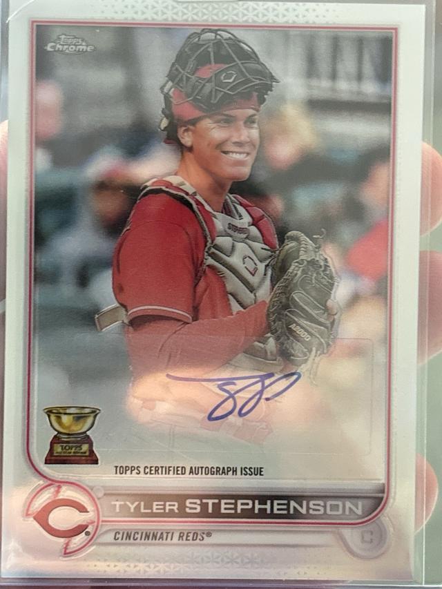 2022 Topps Chrome Updates Tyler Stephenson AUTOGRAPH CARDS I #AC-TST