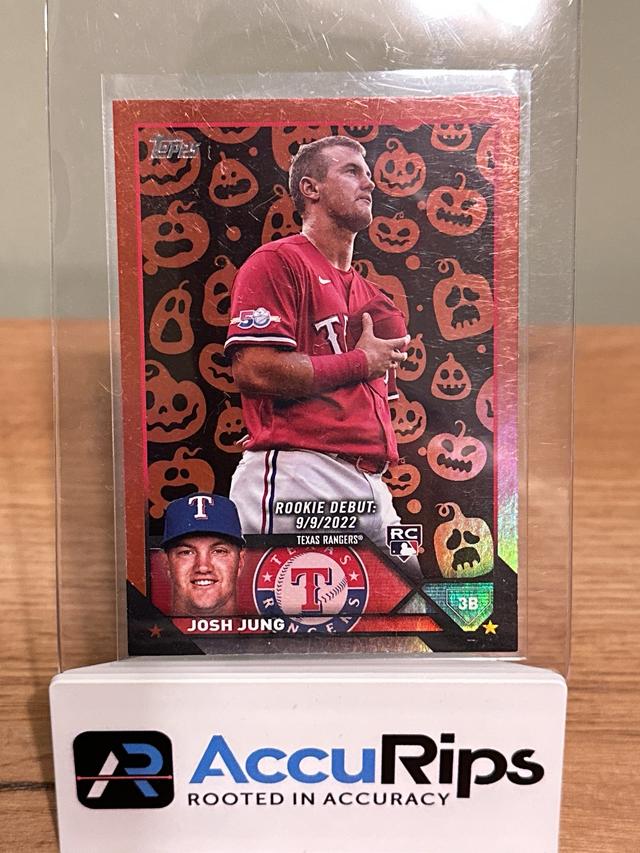 2023 Topps Update Series Josh Jung BASE SET Jack O’ Lantern #US308